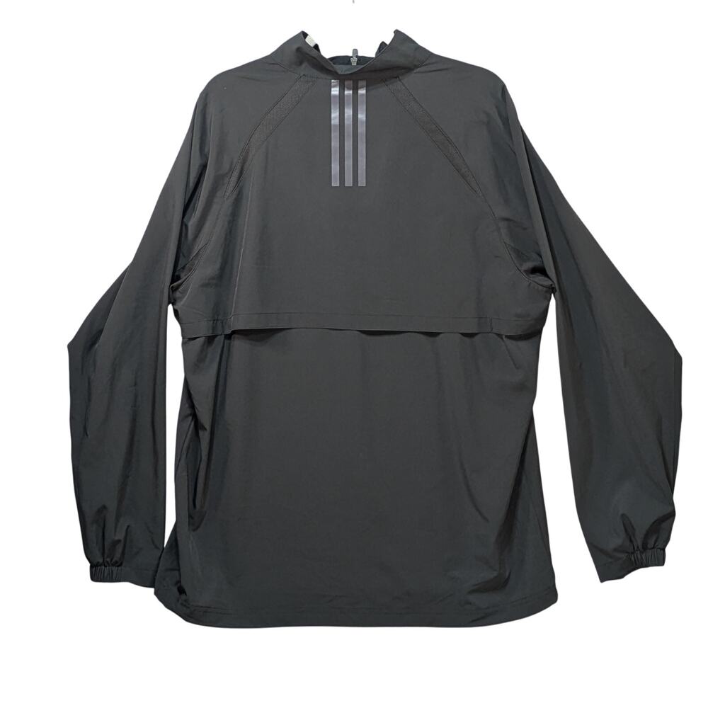 Adidas Men’s M Black Lightweight Windbreaker Jacket Athletic Running Sport - Picture 2 of 14
